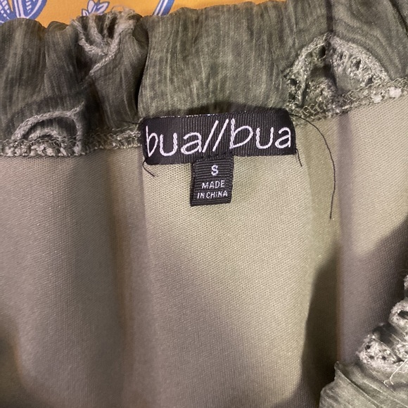 BUA//BUA size S boho beautiful green tunic length tank - Picture 5 of 6